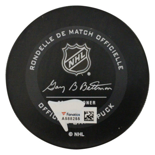 Kirby Dach Autographed Chicago Blackhawks 2019 NHL Global Series Puck FAN 27219