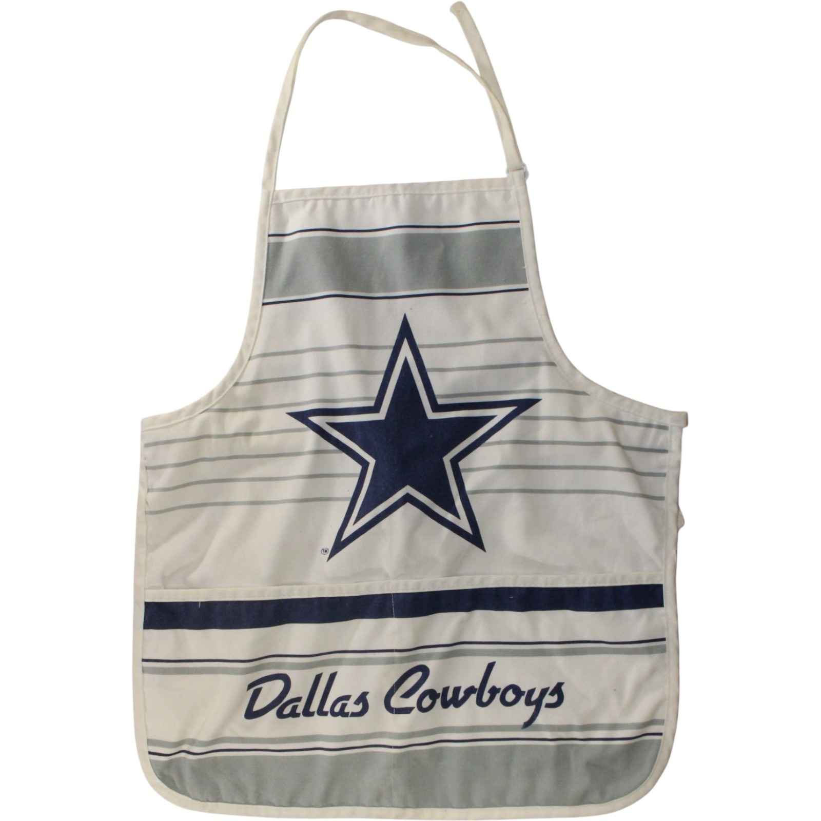 Dallas Cowboys Vintage Cooking Apron White & Blue Collectibles 57488