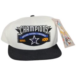 Dallas Cowboys 1995 NFC Champions New Era White Snapback Hat 55999