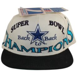 Dallas Cowboys Pro Line Back to Back Champions White Snapback Hat 55996