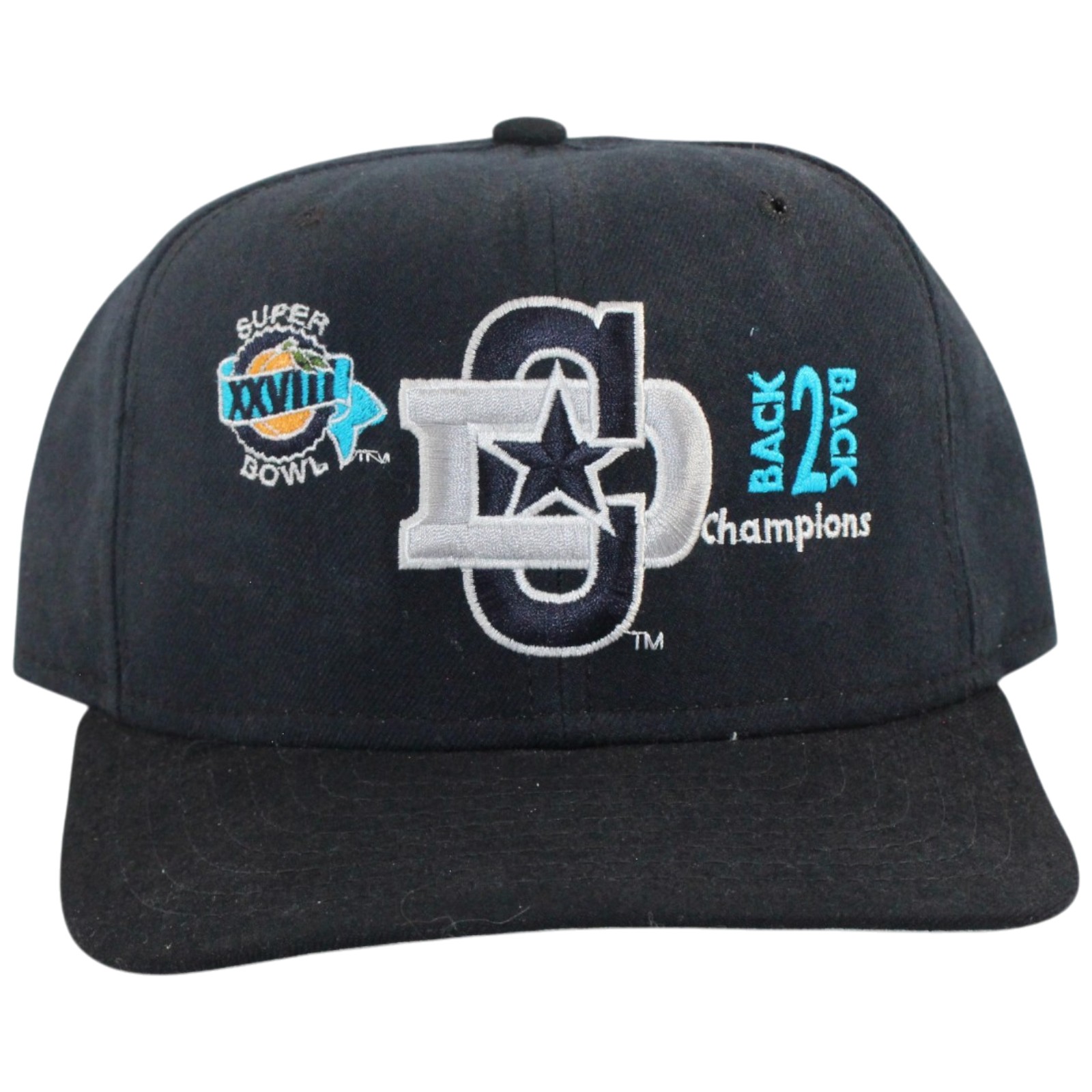 Dallas Cowboys Super Bowl XXVIII Back to Back New Era Snapback Hat 56001