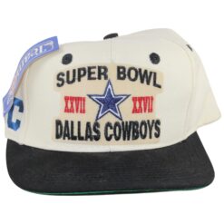 Dallas Cowboys Super Bowl XXVII White Patch Logo Snapback Hat 56000