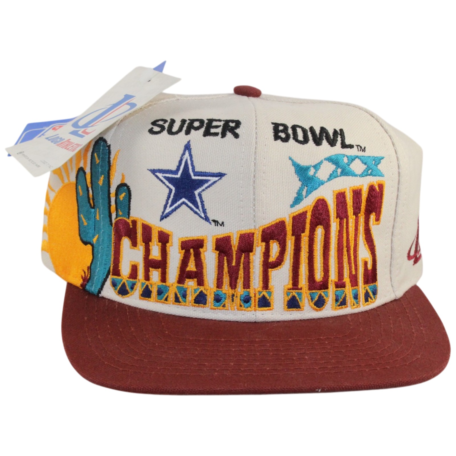 Dallas Cowboys Super Bowl XXX Champions Logo Athletic Snapback Hat 55997