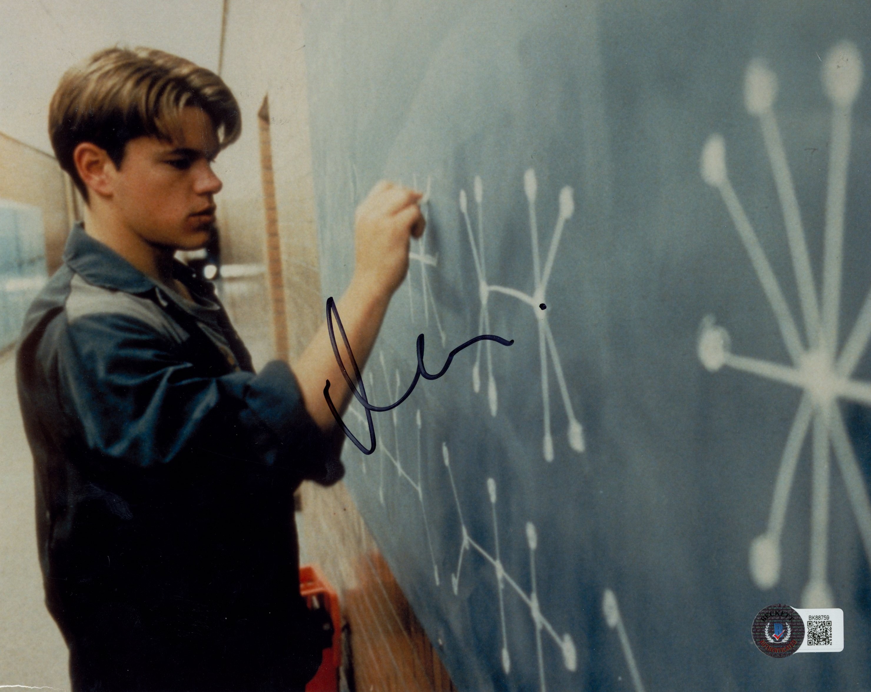 Matt Damon Autographed/Signed Good Will Hunting 8x10 Photo Beckett 55654