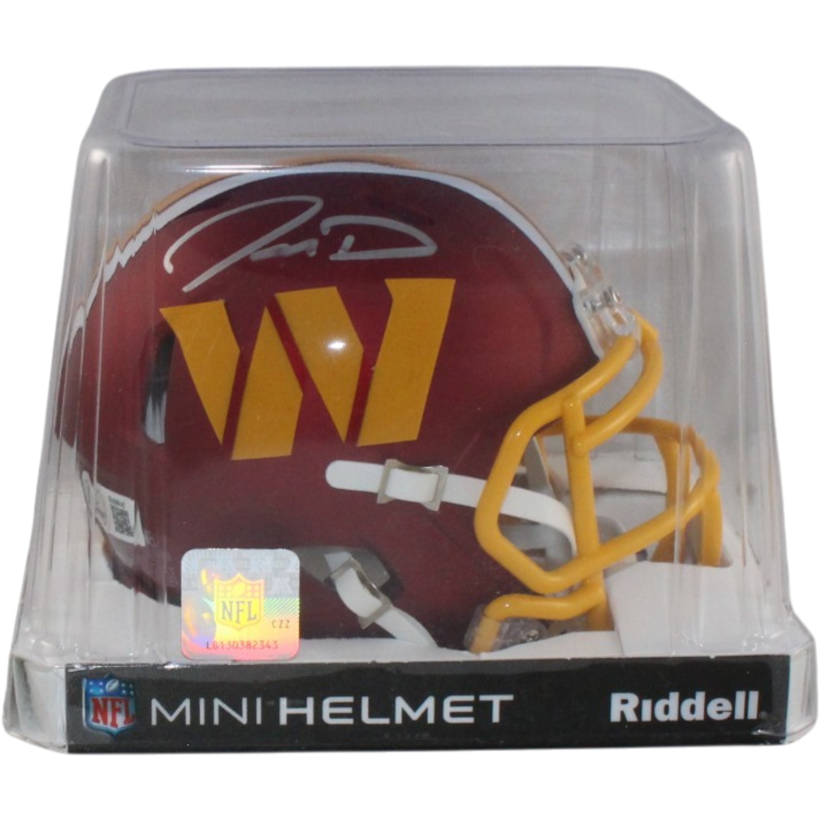 Jayden Daniels Autographed Washington Commanders ALT Mini Helmet Beckett 57967 5 Jayden Daniels Autographed Washington Commanders ALT Mini Helmet Beckett 57967
