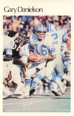 Gary Danielson Detroit Lions Mini Poster 7/50 Marketcom 46237