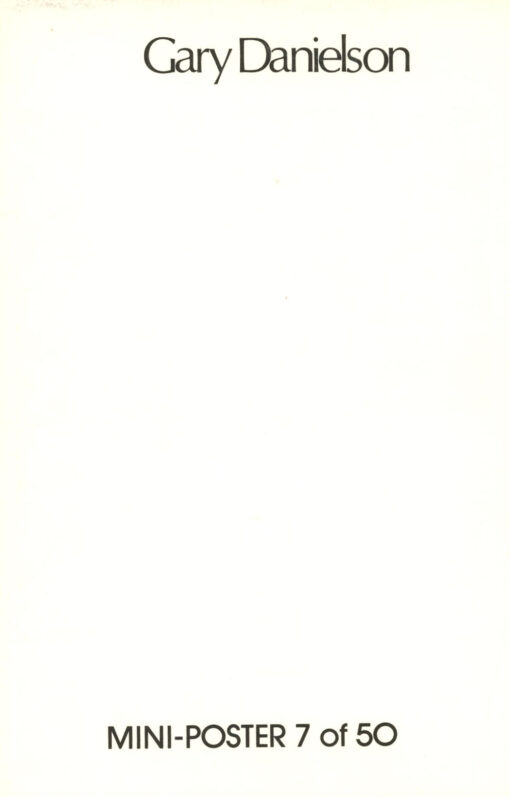 Gary Danielson Detroit Lions Mini Poster 7/50 Marketcom 46239