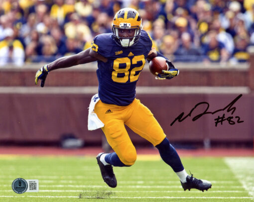 Amara Darboh Autographed Michigan Wolverines 8x10 Photo Beckett 48208