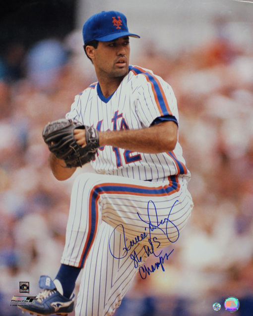 Ron Darling Autographed New York Mets 16x20 Photo 86 WS Champs 11695