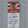 Scott Darling Autographed Chicago Blackhawks Ticket NHL Debut BAS Slab 25234