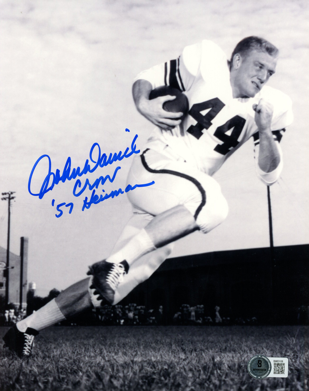 John David Crow Signed Texas A&M Aggies 8x10 Photo Heisman Beckett 47210