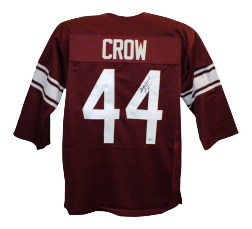 John David Crow Autographed/Signed College Style Red XL Jersey HT BAS 26503