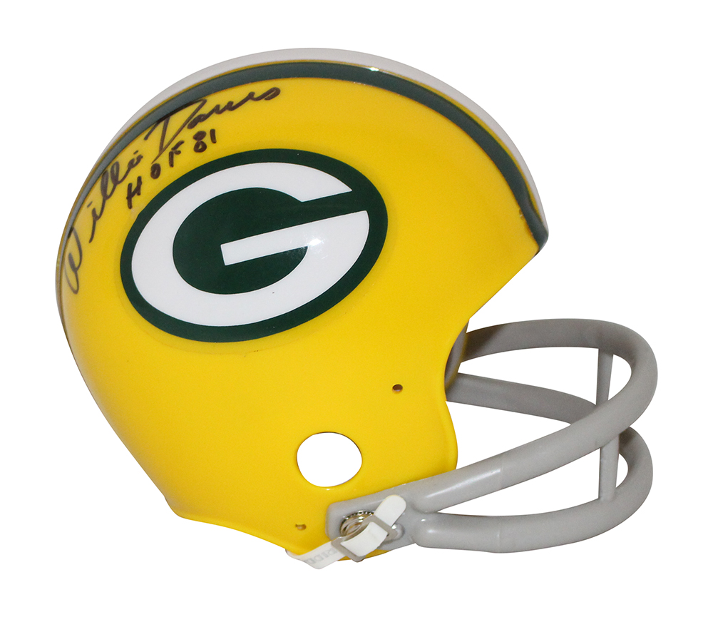 Adderley Robinson & Davis Signed Green Bay Packers 2 Bar Mini Helmet BAS 32928