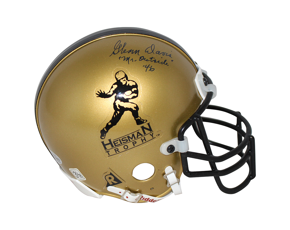 Glenn Davis & Doc Blanchard Autographed Heisman Mini Helmet Beckett