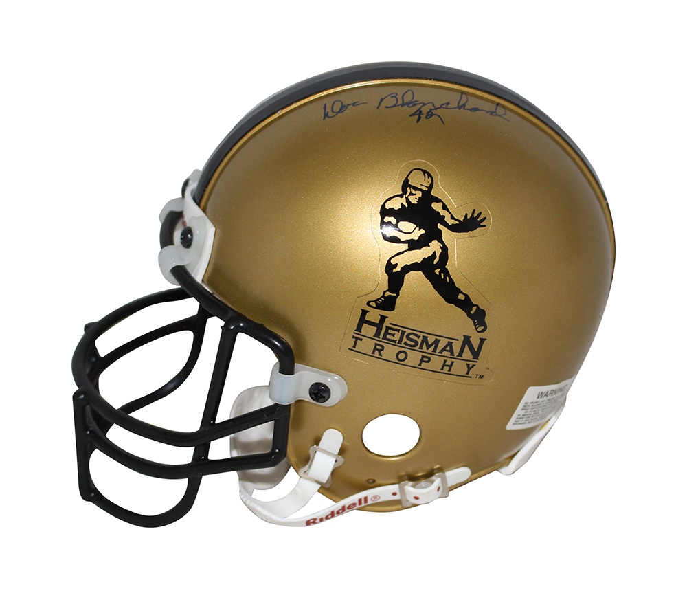 Glenn Davis & Doc Blanchard Autographed Heisman Mini Helmet Beckett