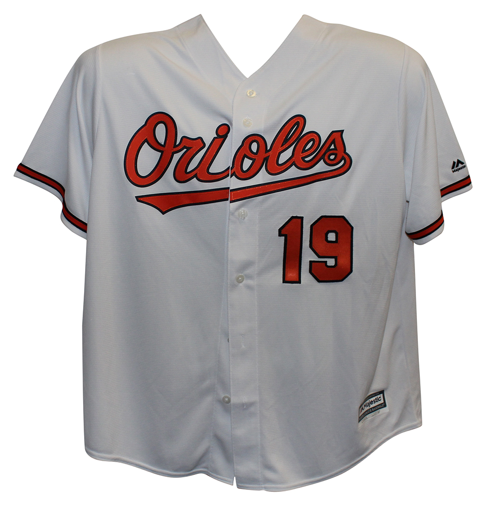 Chris Davis Autographed Baltimore Orioles Majestic White XL Jersey JSA