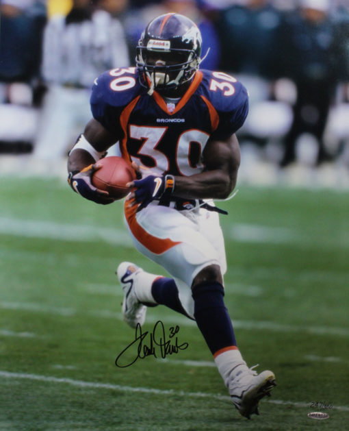 Terrell Davis Autographed/Signed Denver Broncos 16x20 Photo Upper Deck 26429