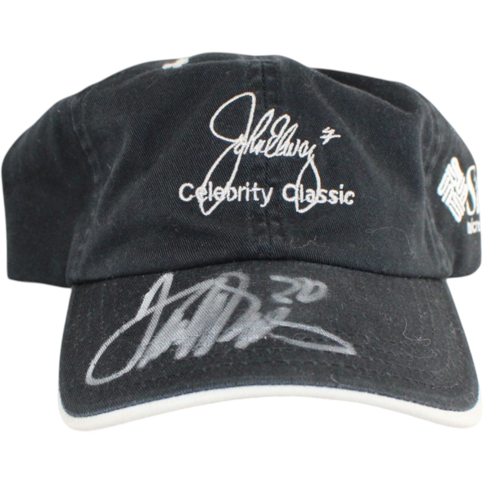 Terrell Davis Autogrophed Denver Broncos Elway Celeb Golf Hat Beckett 58350