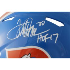 Terrell Davis Autographed Denver Broncos Authentic TB Helmet HOF Beckett 54618