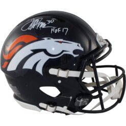 Terrell Davis Autographed Denver Broncos Authentic TB Helmet HOF Beckett 54615