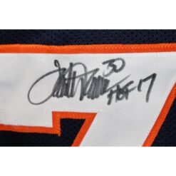 Terrell Davis Autographed Pro Style Sz XL Blue Jersey HOF Beckett 54622