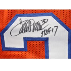 Terrell Davis Autographed Pro Style Sz XL Orange Jersey HOF Beckett 54622