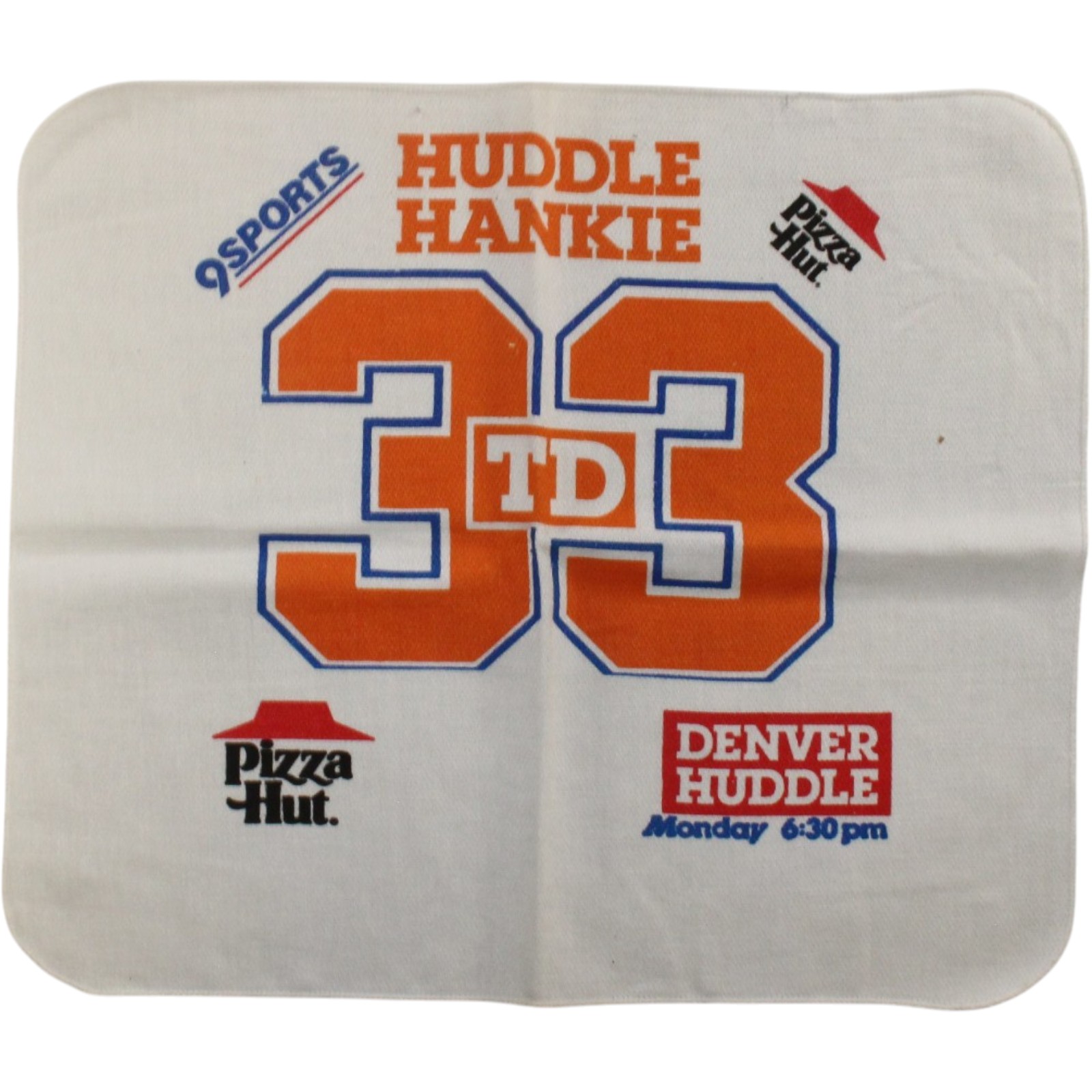 Terrell Davis Denver Broncos Huddle Hankie Towel Collectibles 57487