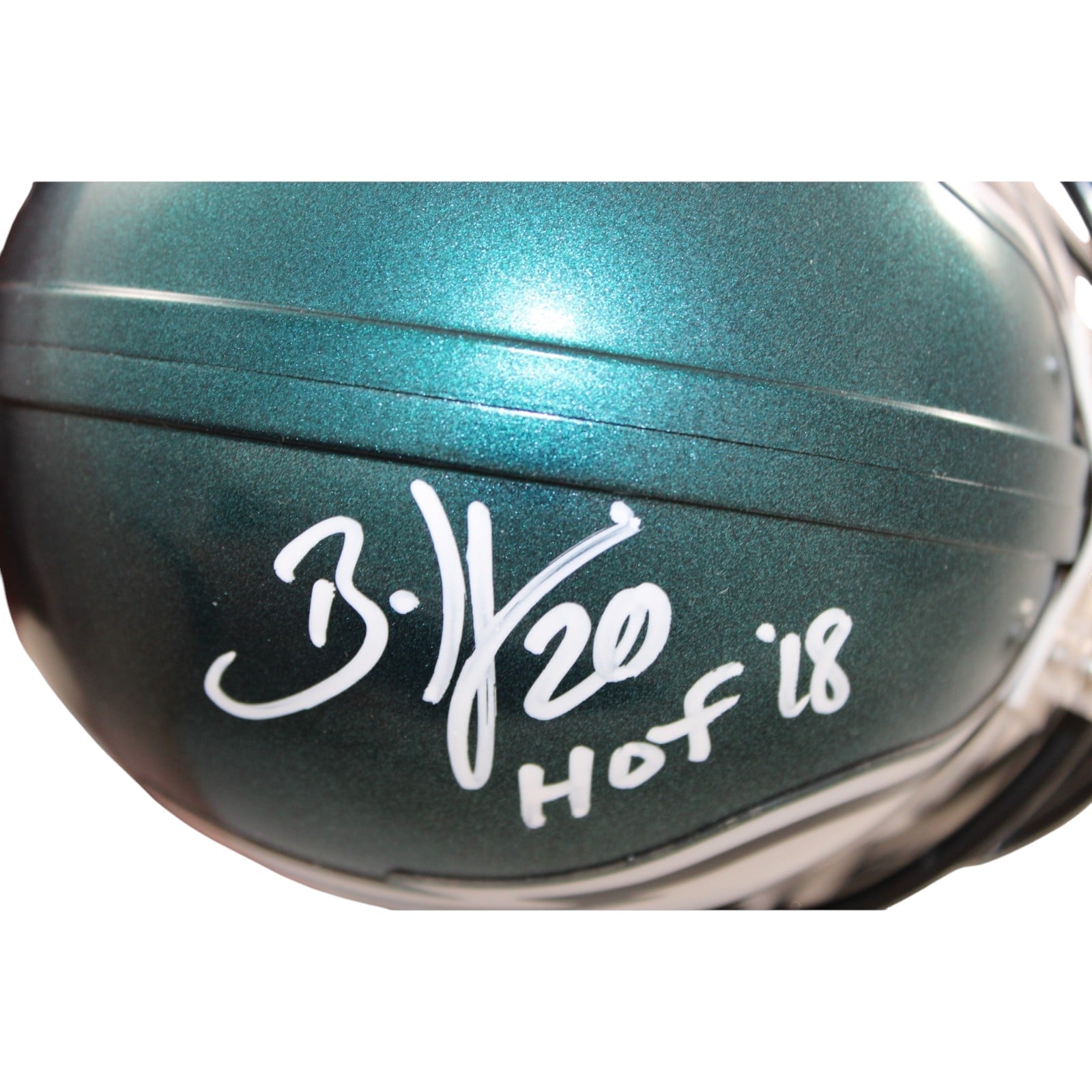 Brian Dawkins Signed Philadelphia Eagles Mini Helmet HOF Beckett Witness 58584 2 Brian Dawkins Signed Philadelphia Eagles Mini Helmet HOF Beckett Witness 58584