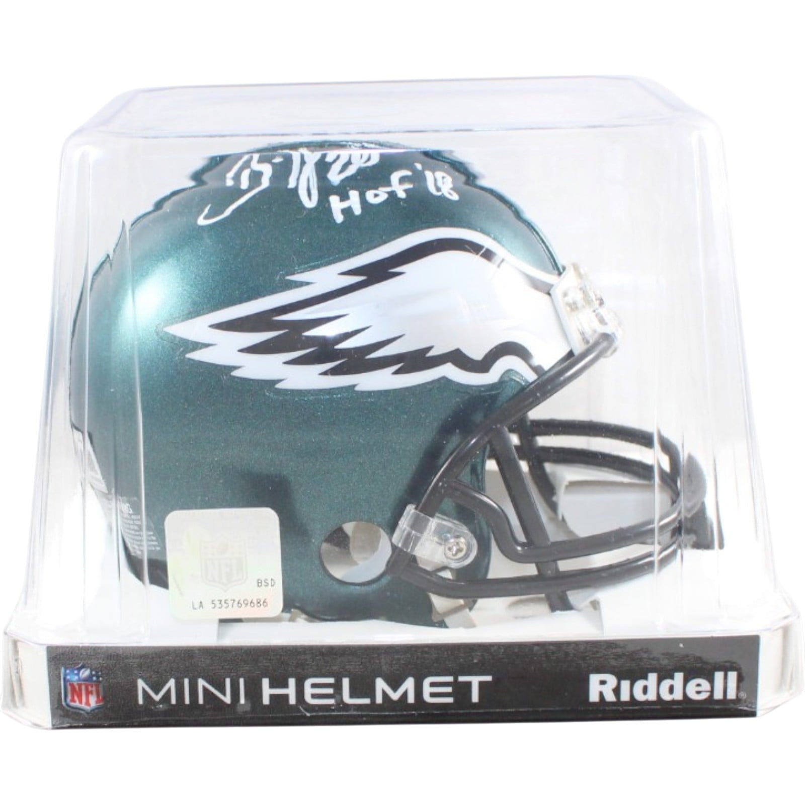 Brian Dawkins Signed Philadelphia Eagles Mini Helmet HOF Beckett Witness 58584 5 Brian Dawkins Signed Philadelphia Eagles Mini Helmet HOF Beckett Witness 58584
