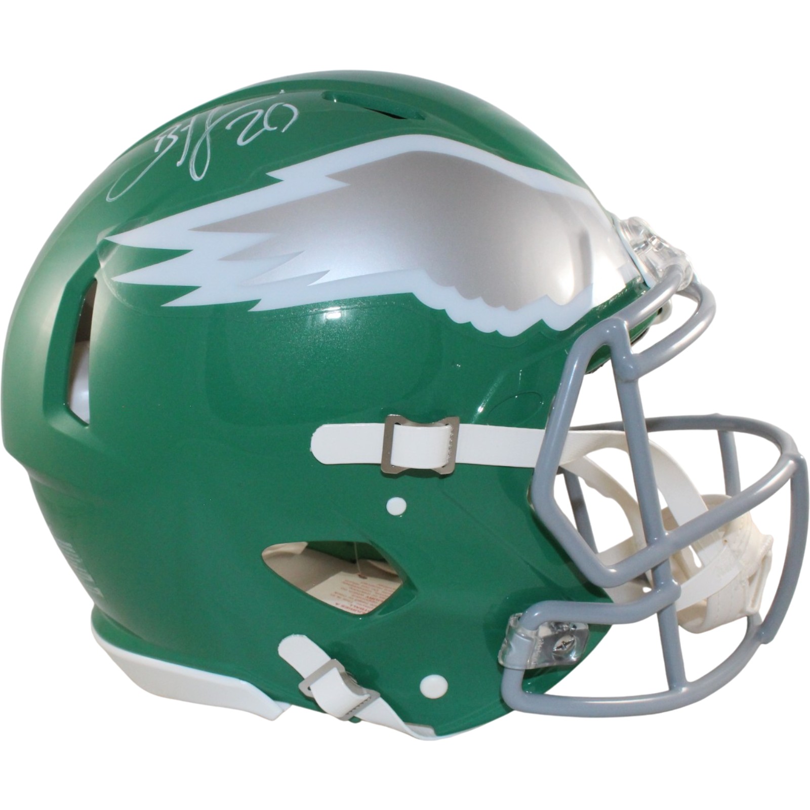 Brian Dawkns Signed Philadelphia Eagles 23 Alt Proline Helmet Beckett W 55798