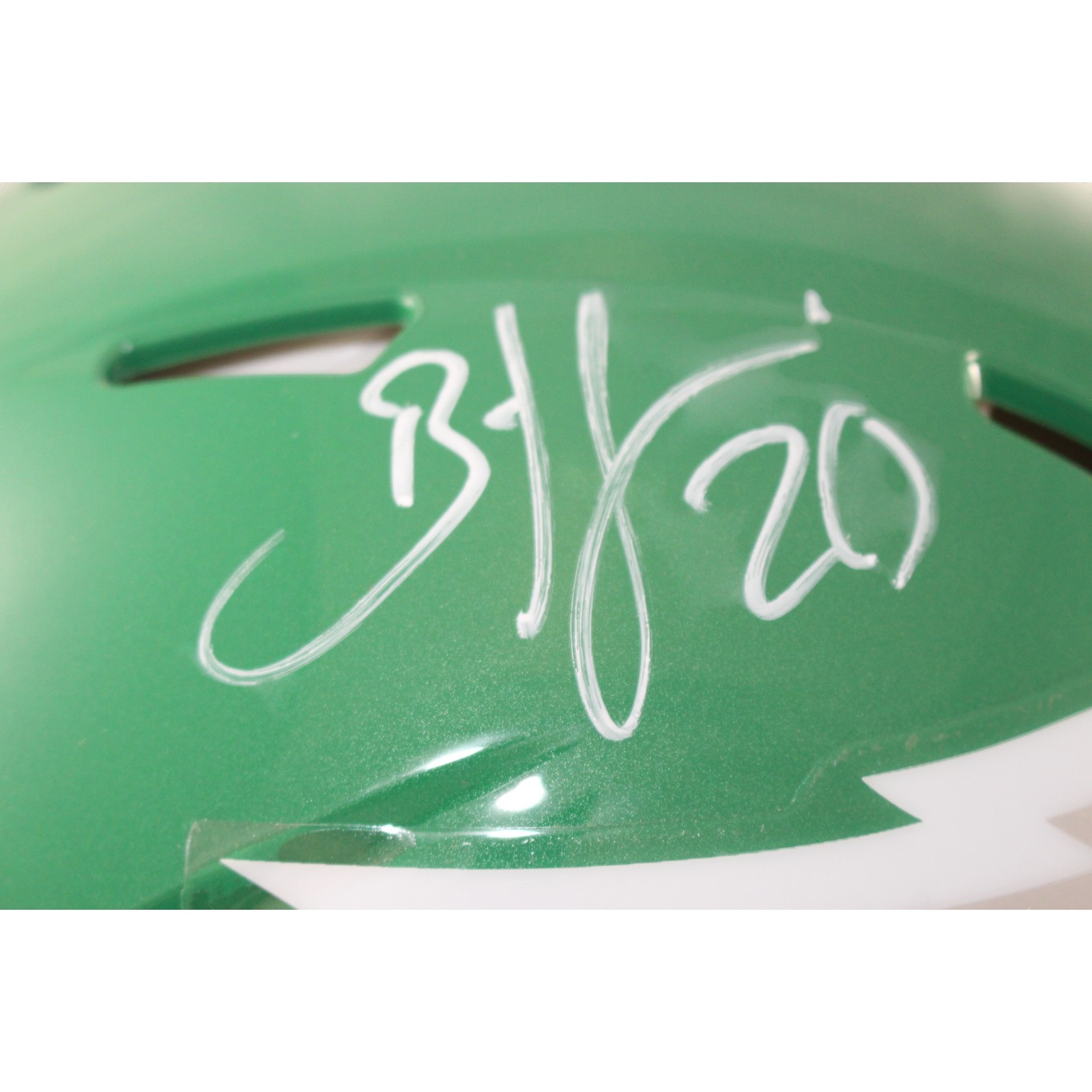 Brian Dawkns Signed Philadelphia Eagles 23 Alt Proline Helmet Beckett W 55798