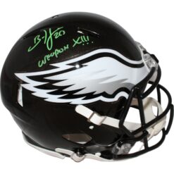 Brian Dawkins Signed Philadelphia Eagles 22 Alt Pro Helmet Insc BAS