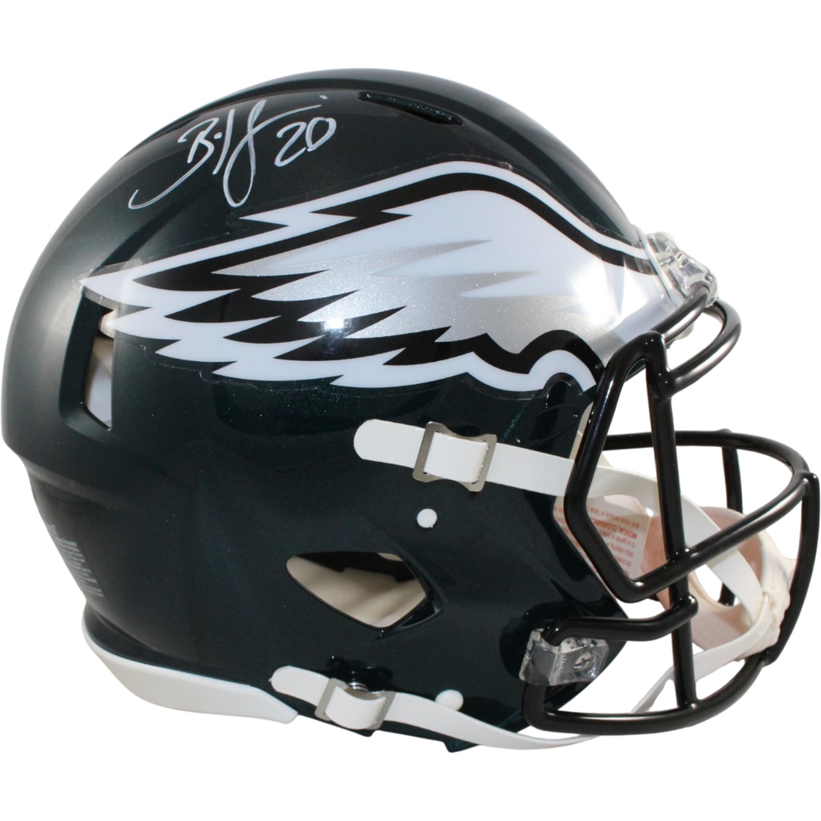 Brian Dawkns Autographed Philadelphia Eagles Pro Helmet Beckett Witness 55800