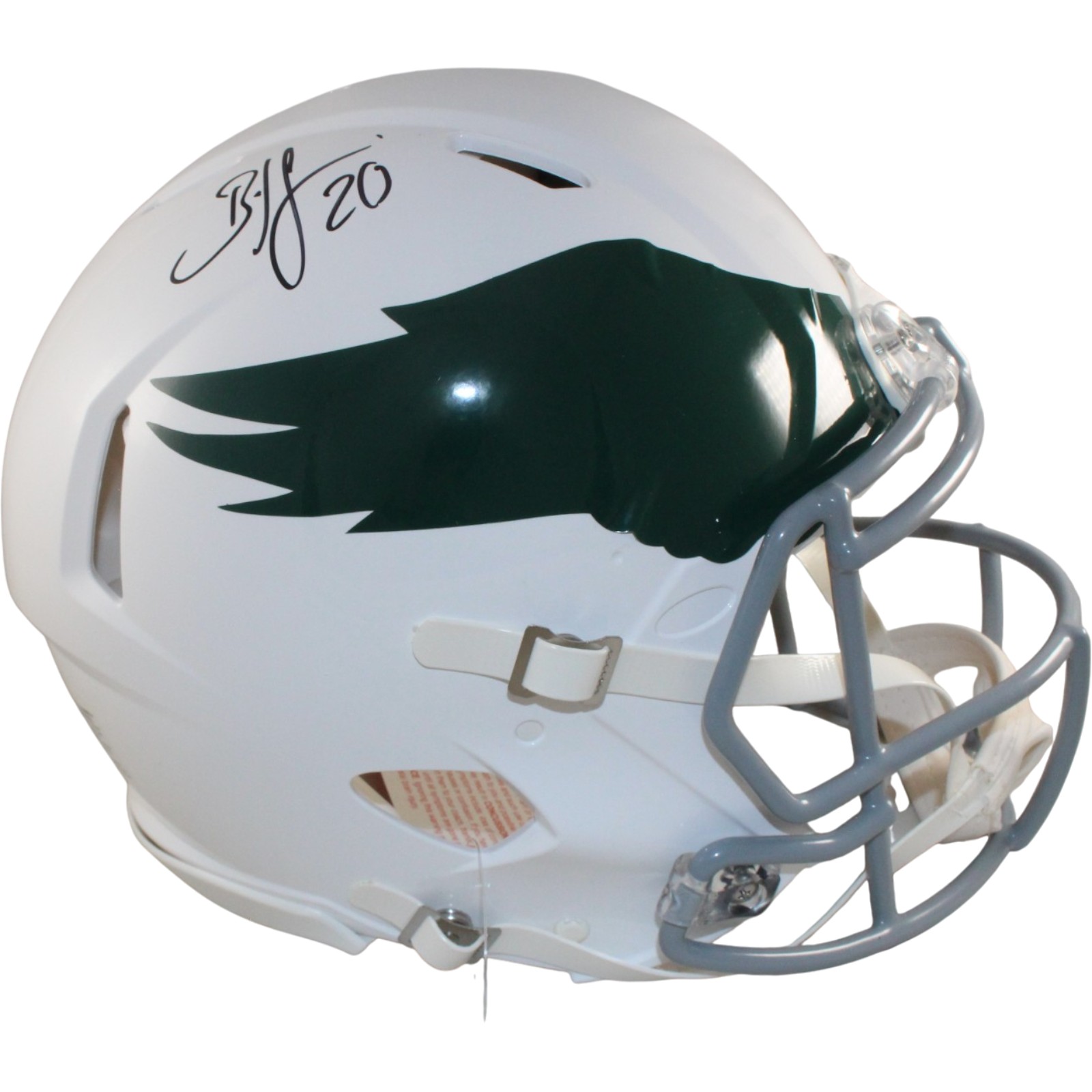 Brian Dawkns Signed Philadelphia Eagles TB Proline Helmet Beckett Witness 55780