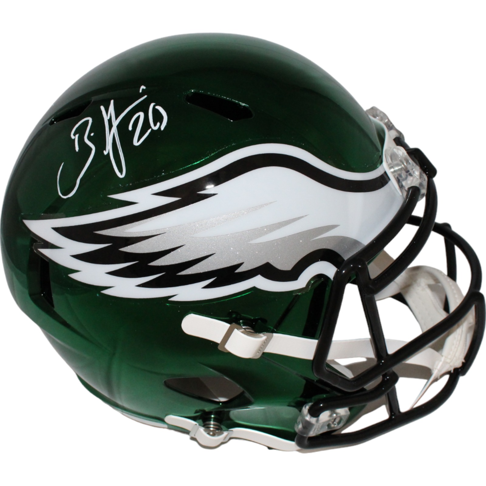 Brian Dawkins Signed Philadelphia Eagles Chrome F/S Helmet Beckett