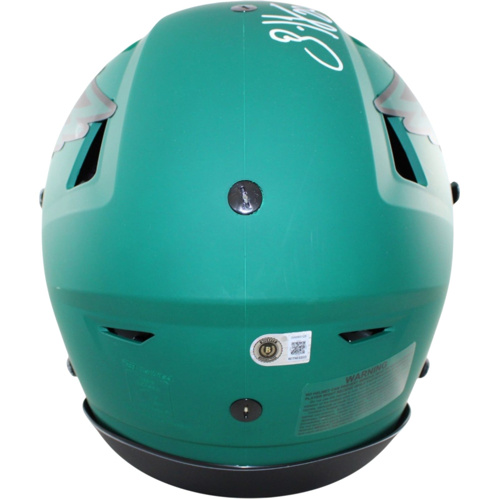 Brian Dawkins Signed Philadelphia Eagles Helmet Speedflex Rave Beckett WIT 58616 3 Brian Dawkins Signed Philadelphia Eagles Helmet Speedflex Rave Beckett WIT 58616