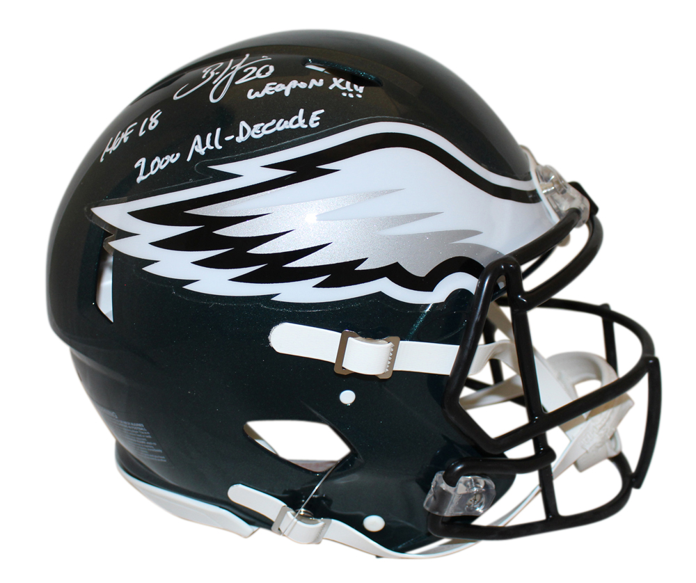 Brian Dawkins Signed Philadelphia Eagles Authentic Speed Helmet Beckett