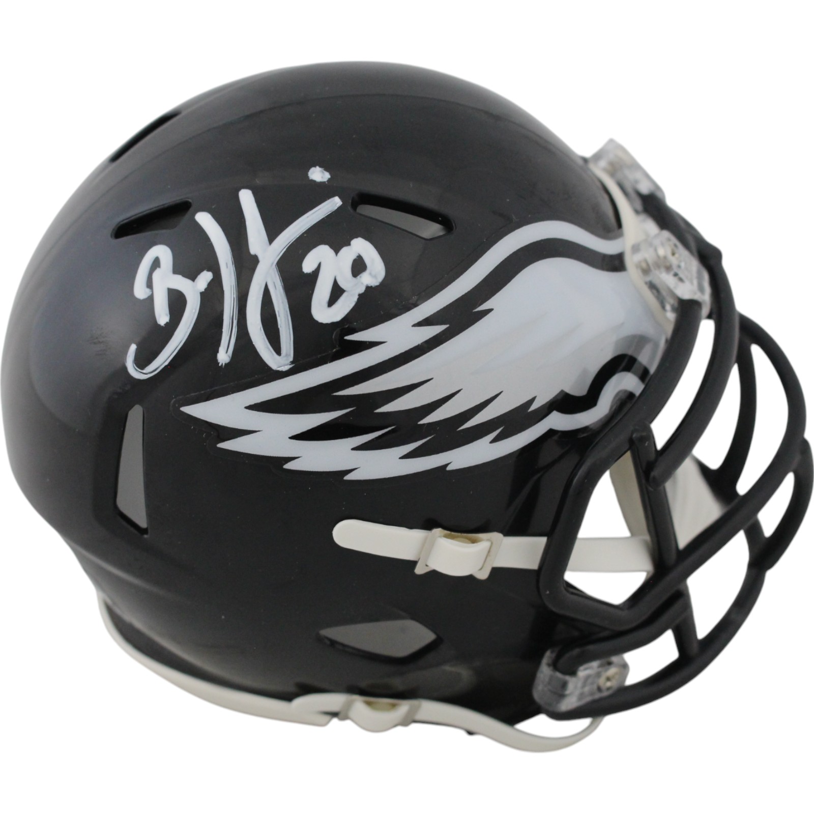 Brian Dawkins Autographed Philadelphia Eagles 22 Alt Mini Helmet Beckett 49105