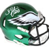 Brian Dawkins Autographed Philadelphia Eagles Chrome Mini Helmet BAS 26048