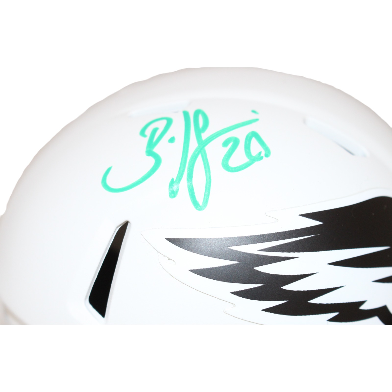 Brian Dawkins Signed Philadelphia Eagles Lunar Mini Helmet Beckett