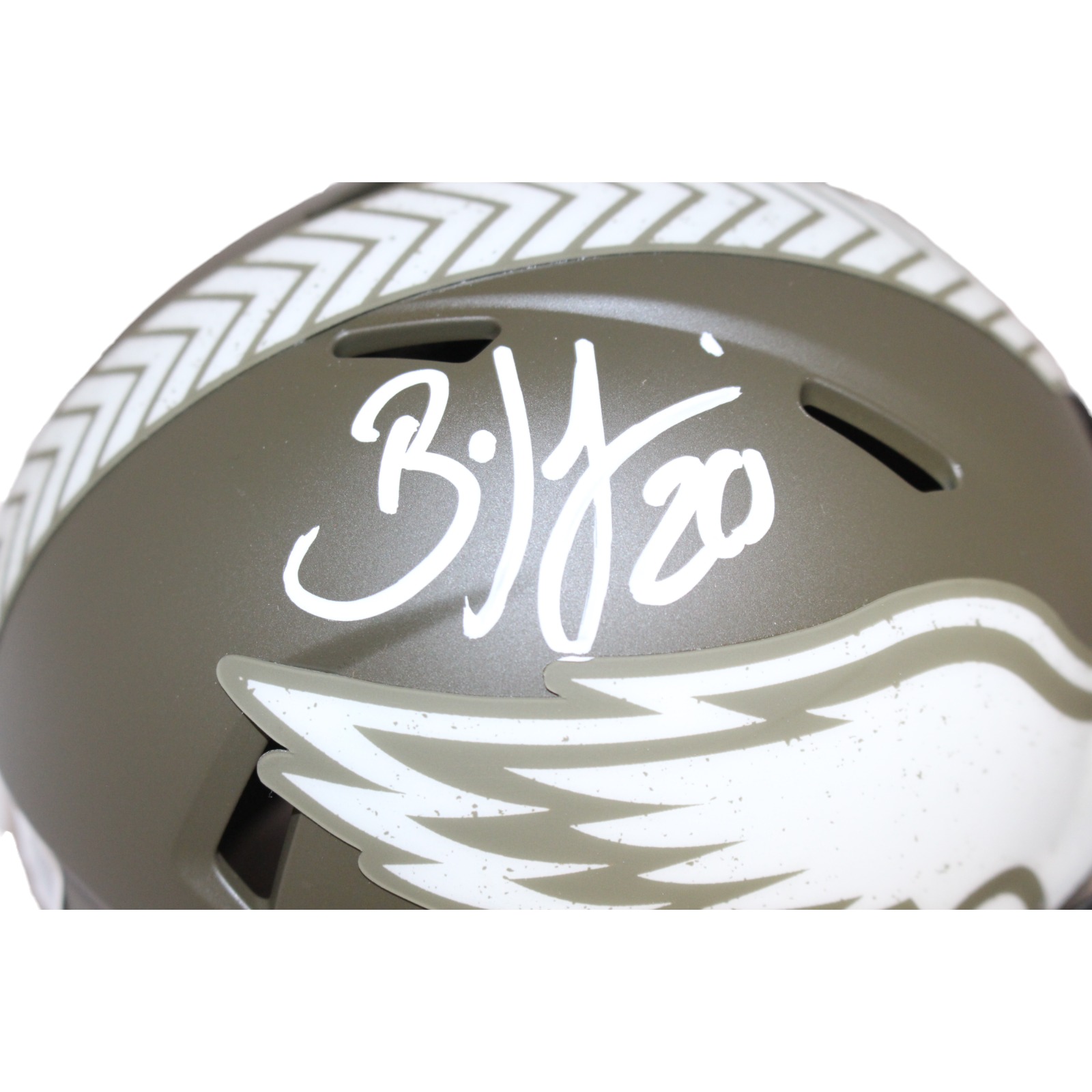 Brian Dawkins Signed Philadelphia Eagles 22 Salute Mini Helmet Beckett