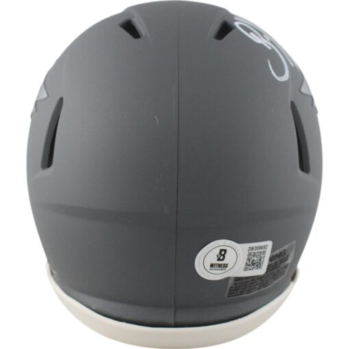 Brian Dawkins Autographed Philadelphia Eagles Slate Mini Helmet Beckett 49114