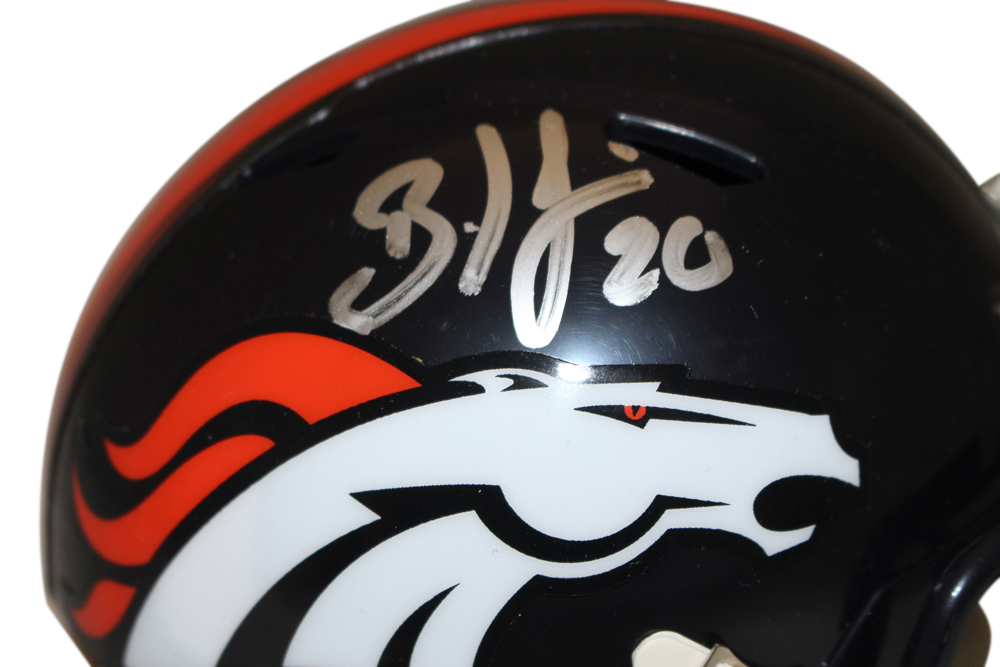 Brian Dawkins Autographed Denver Broncos Speed Mini Helmet Beckett