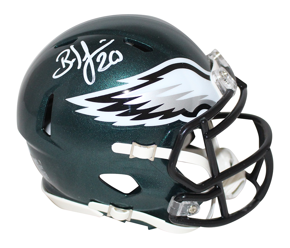 Brian Dawkins Autographed Philadelphia Eagles Speed Mini Helmet JSA 29542