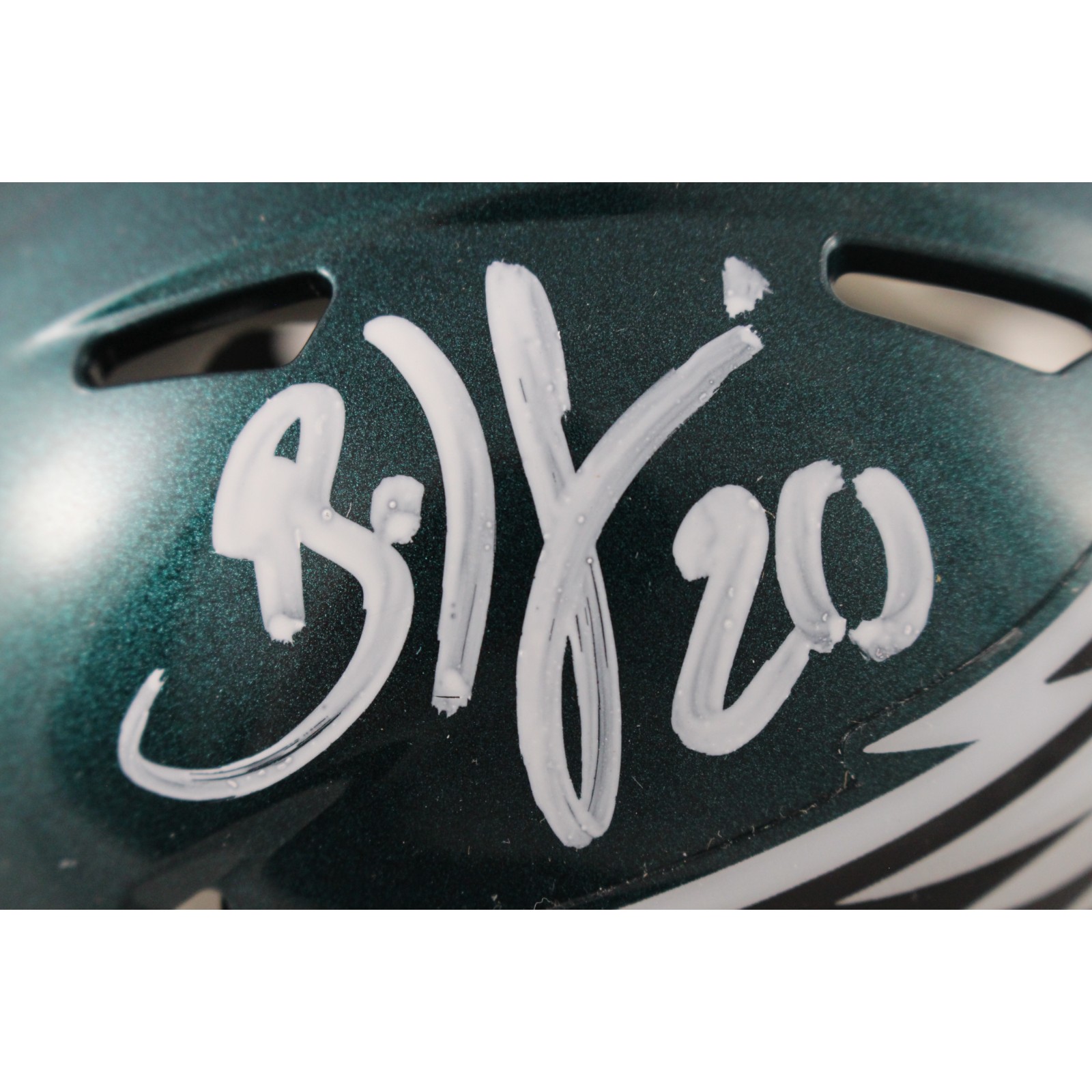 Brian Dawkins Autographed Philadelphia Eagles Speed Mini Helmet Beckett 49117