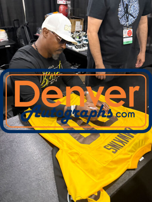 Brian Dawkins Signed Denver Broncos Reebok Yellow sz 50 Jersey Beckett 51456