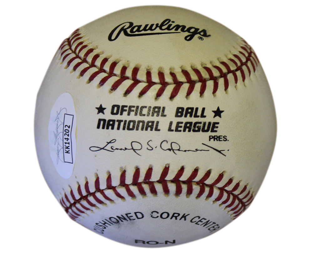 Andre Dawson Autographed Chicago Cubs National League Baseball JSA 30985