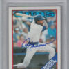 Andre Dawson Autographed Chicago Cubs 1988 Topps #500 Trading Card BAS 27014