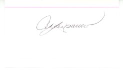 Andre Dawson Autographed/Signed Chicago Cubs Index Card Beckett 56539