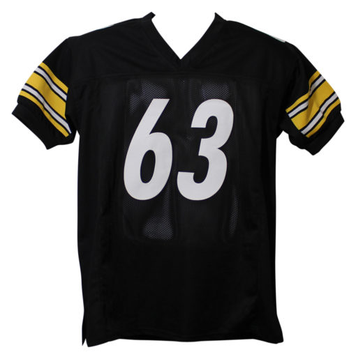 Dermontti Dawson Autographed Pittsburgh Steelers Black XL Jersey HOF JSA 11004